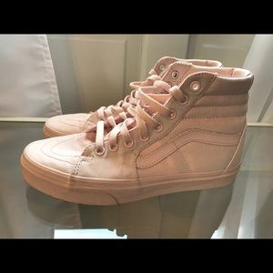 Pink Vans mid size wms 7.5/men 6